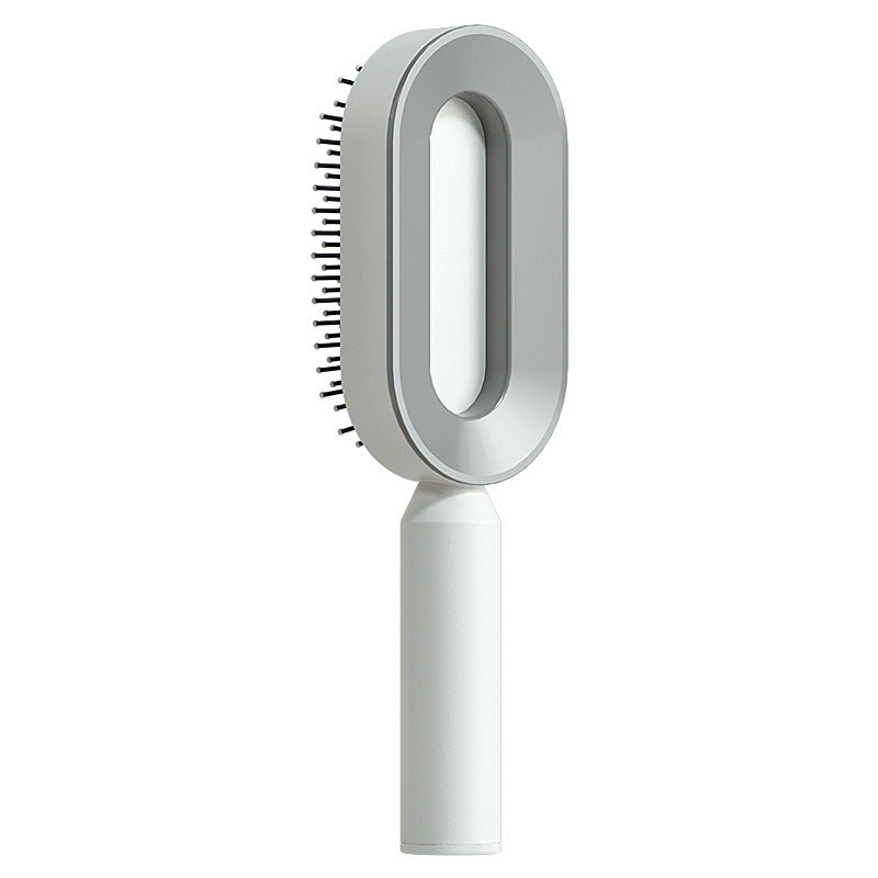 One-Click Self Cleaning Hair Brush