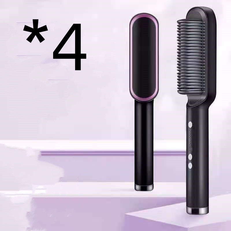 2-in-1 Hair Straightener & Curler Brush