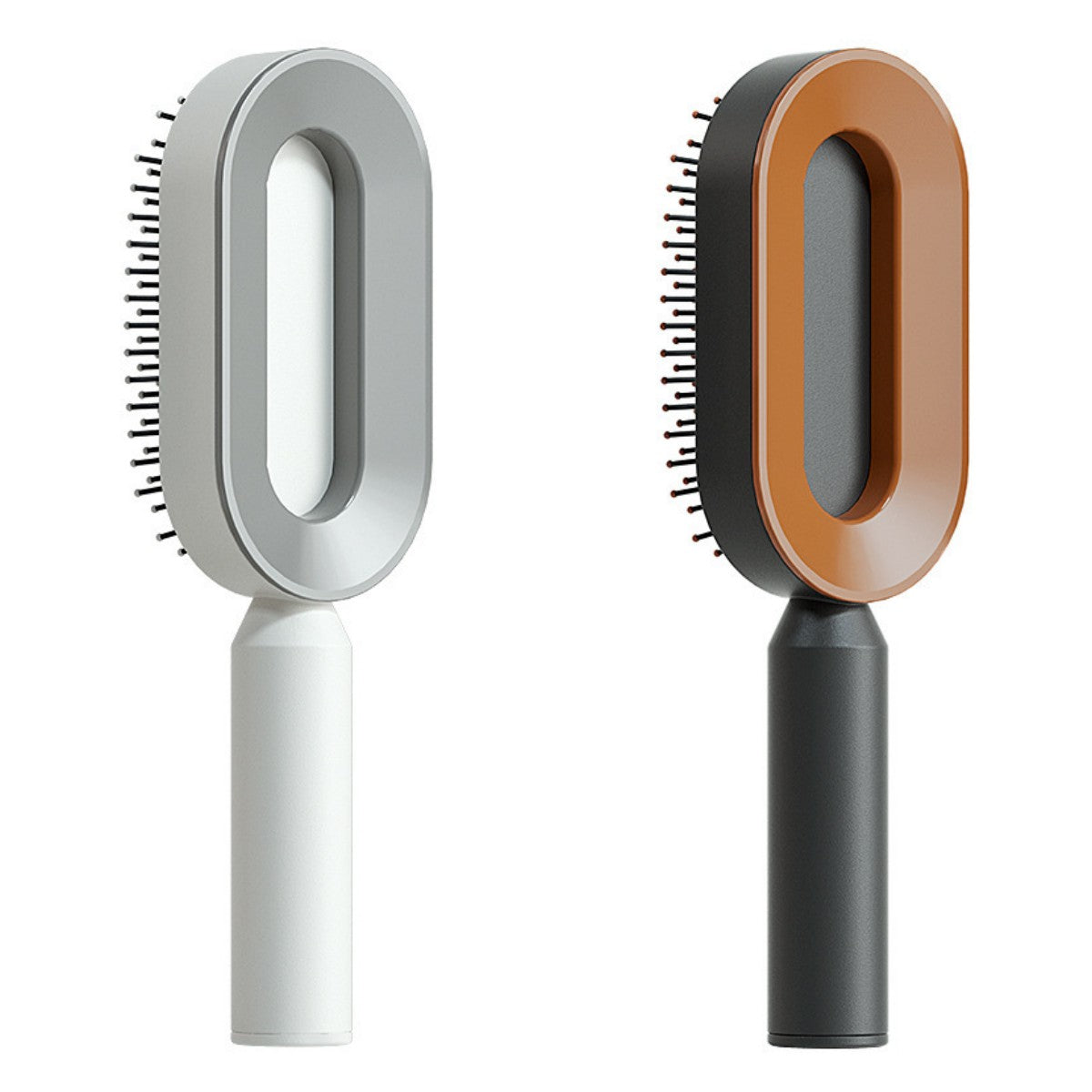 One-Click Self Cleaning Hair Brush