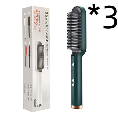 2-in-1 Hair Straightener & Curler Brush