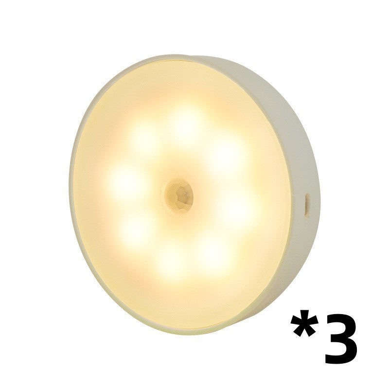 USB Rechargeable Motion Sensor LED Puck Light