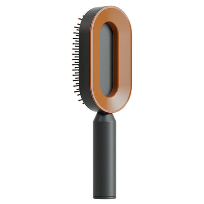 One-Click Self Cleaning Hair Brush