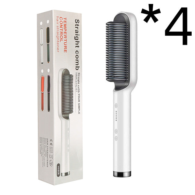 2-in-1 Hair Straightener & Curler Brush