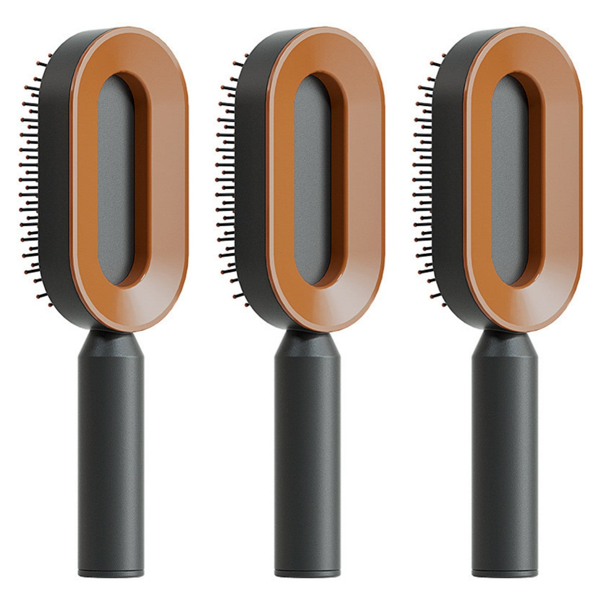 One-Click Self Cleaning Hair Brush