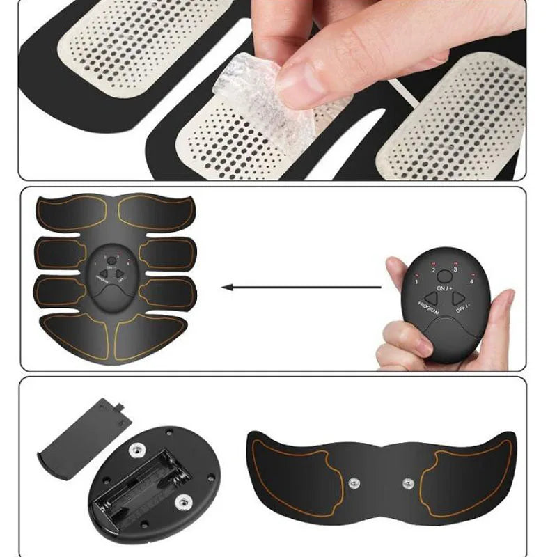 Wireless EMS Muscle Stimulator – Buttocks, Hip & Abdominal Trainer