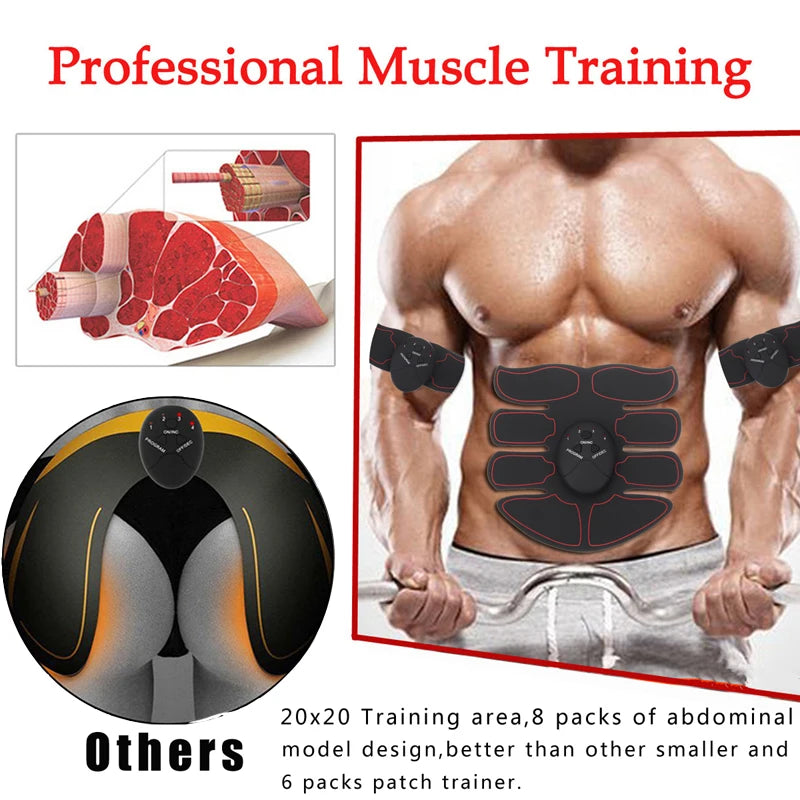 Wireless EMS Muscle Stimulator – Buttocks, Hip & Abdominal Trainer