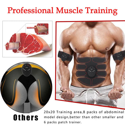 Wireless EMS Muscle Stimulator – Buttocks, Hip & Abdominal Trainer