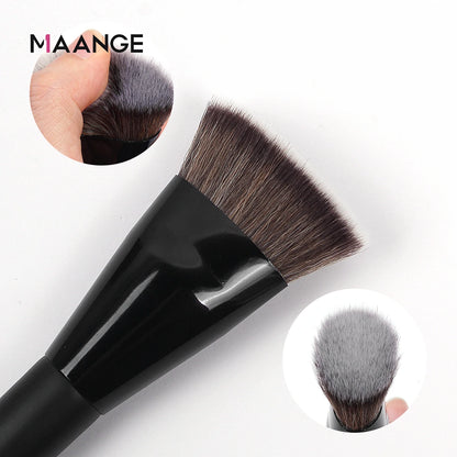 MAANGE Flat Foundation & Blush Brush – Skin-Friendly Makeup Tool