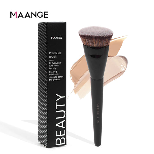 MAANGE Flat Foundation & Blush Brush – Skin-Friendly Makeup Tool