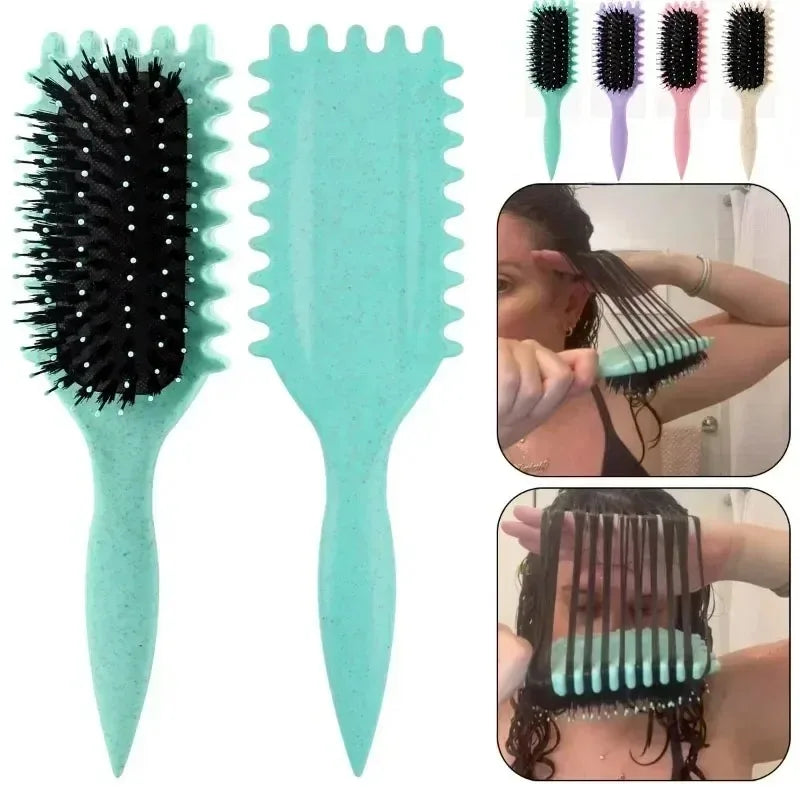 Curly Hair Styling Brush – Salon Curl Defining & Detangling Tool