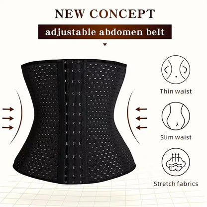 Women’s Tummy Slimming Shapewear – Black Postpartum Belly Band Corset
