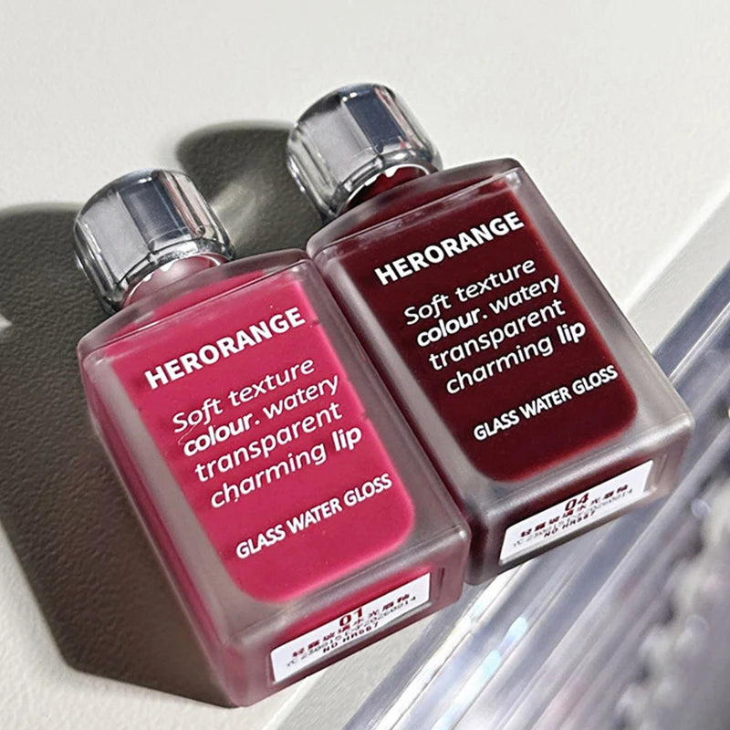 HERORANGE Glass-Like Lip Lacquer – Long-Lasting Mirror Shine