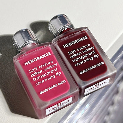 HERORANGE Glass-Like Lip Lacquer – Long-Lasting Mirror Shine