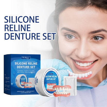 Soft Silicone Upper & Lower Dental Veneers (Whitening Fit)