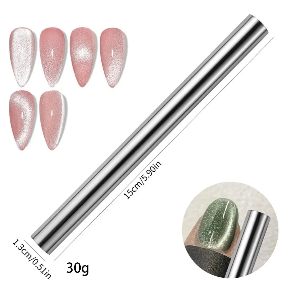 3D Double-Headed Cat Eye Nail Art Set – Magnetic Gel Polish Tools