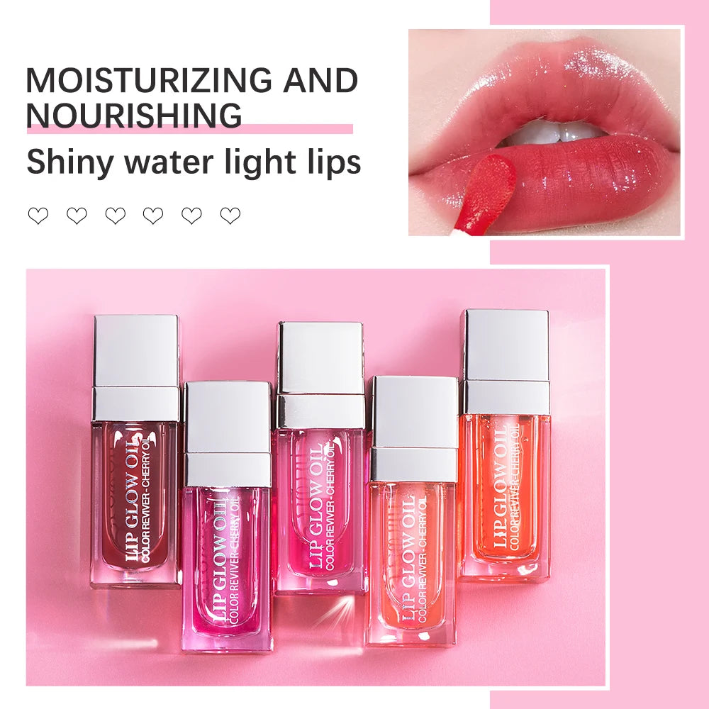 Moisturizing Lip Oil Gloss – Plumping & Hydrating Pink Balm