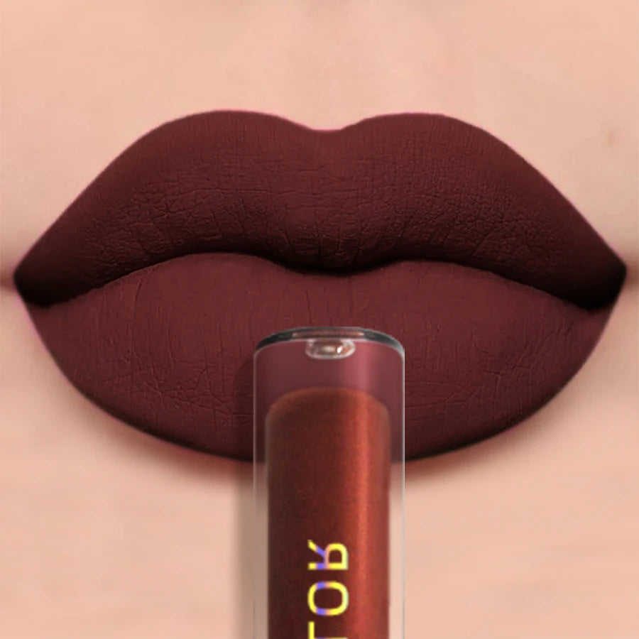 19-Color Matte Velvet Liquid Lipstick – Waterproof Nude to Red Lip Tint