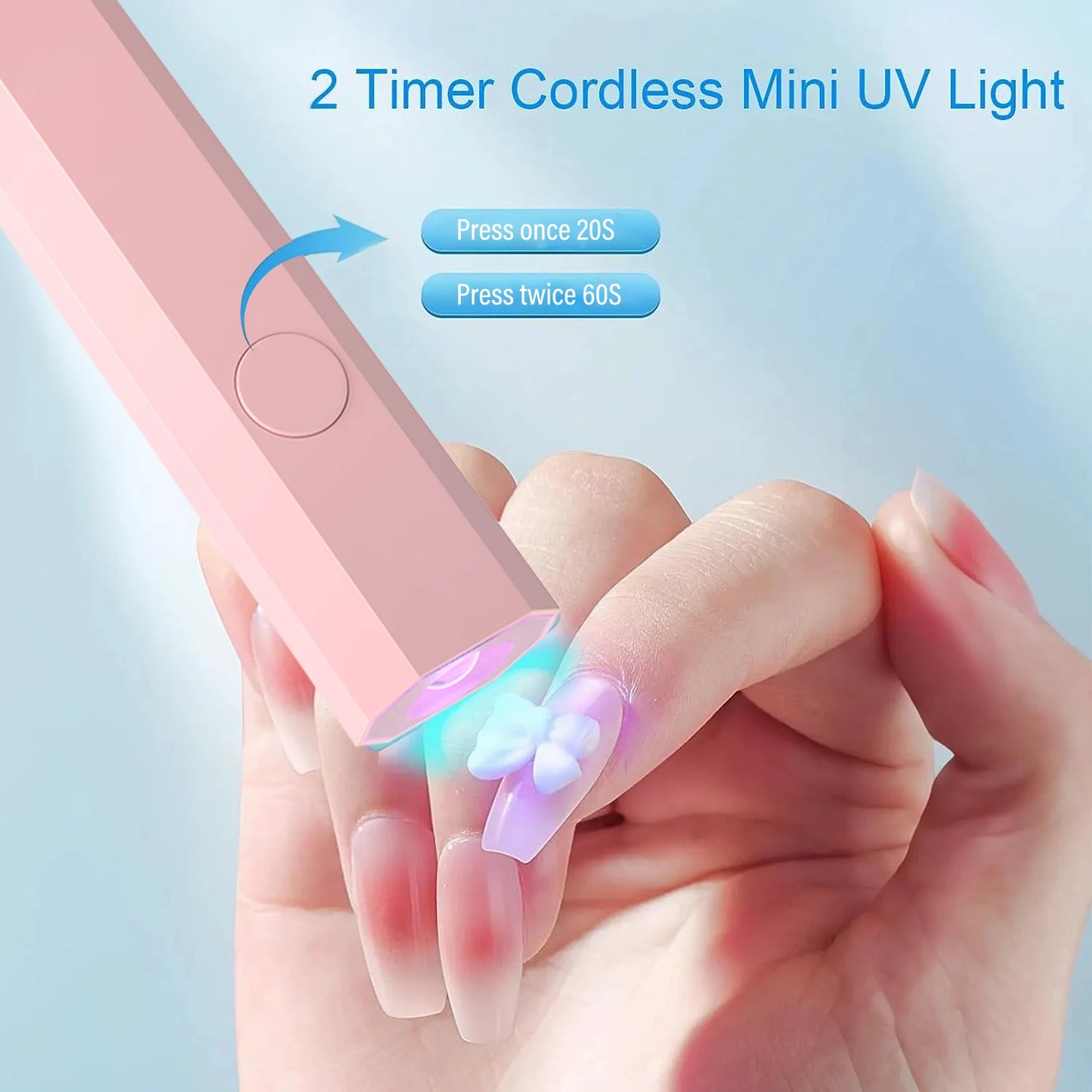 YIKOOLIN Handheld UV/LED Nail Dryer Lamp – Gel Polish Curing Tool