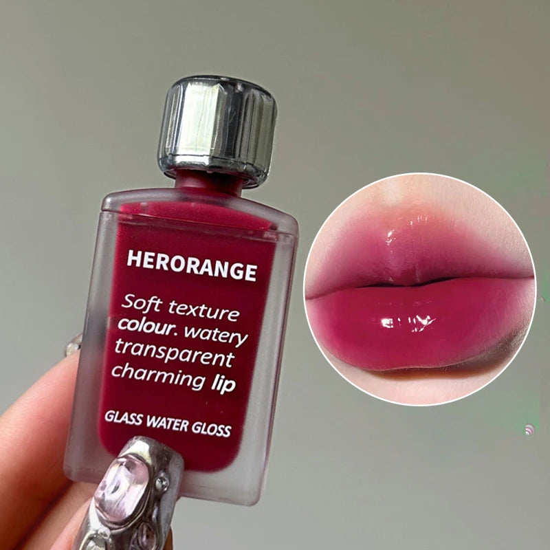 HERORANGE Glass-Like Lip Lacquer – Long-Lasting Mirror Shine