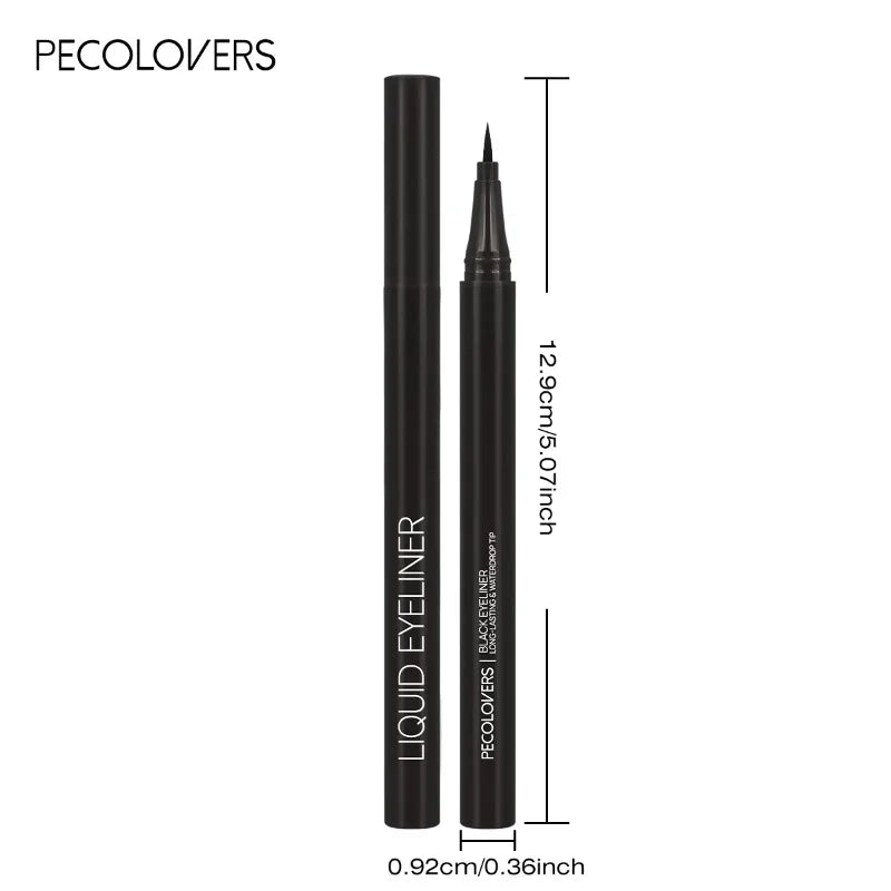 5-Piece Waterproof Liquid Eyeliner Pen Set – Ultra-Fine Black Tip