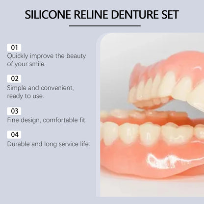 Soft Silicone Upper & Lower Dental Veneers (Whitening Fit)