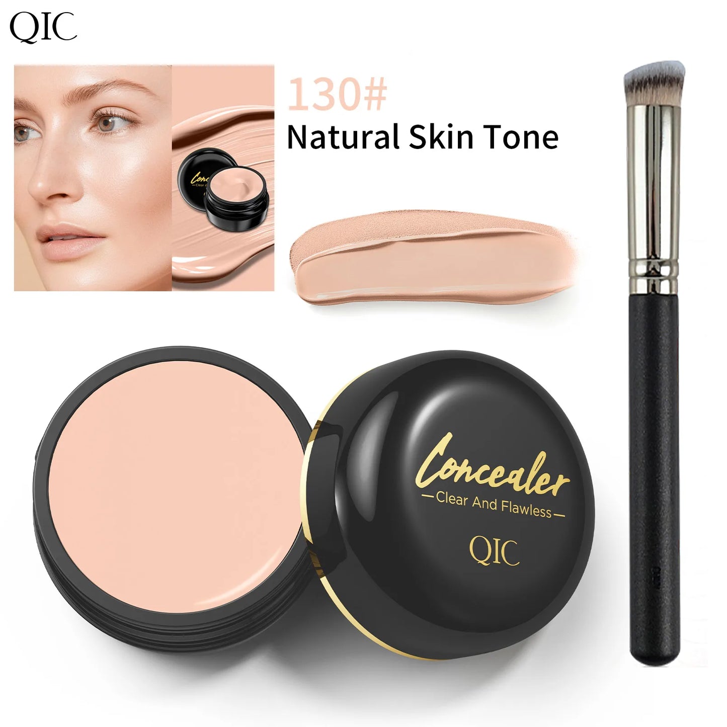 Hydrating Eye Concealer & Contour Cream – Full Coverage, Long-Lasting