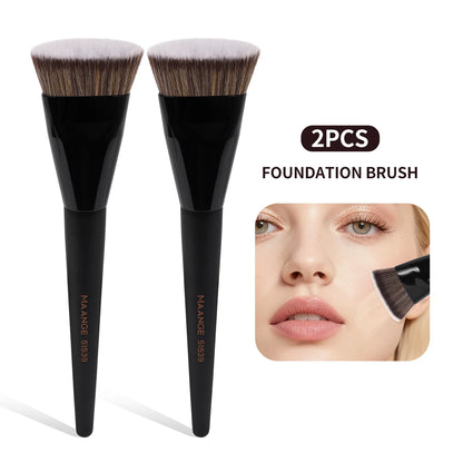 MAANGE Flat Foundation & Blush Brush – Skin-Friendly Makeup Tool
