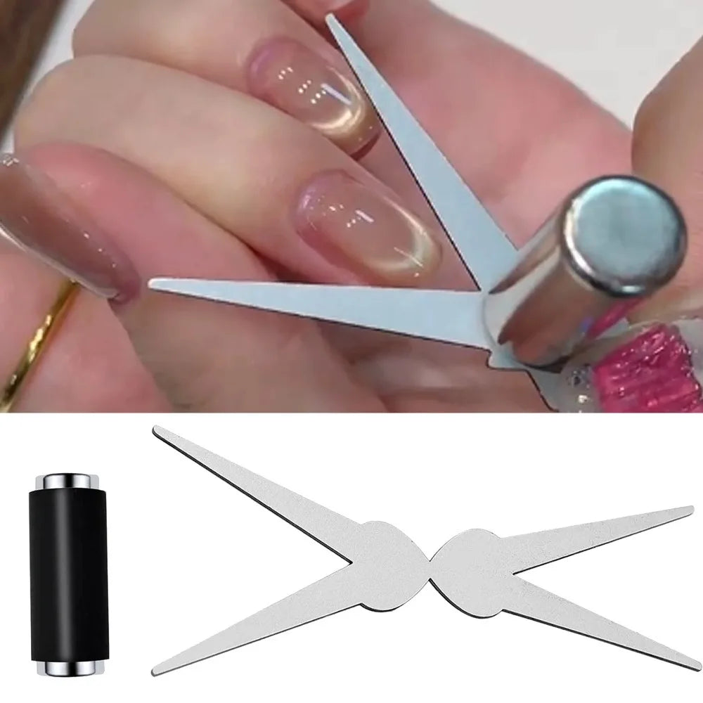 3D Double-Headed Cat Eye Nail Art Set – Magnetic Gel Polish Tools