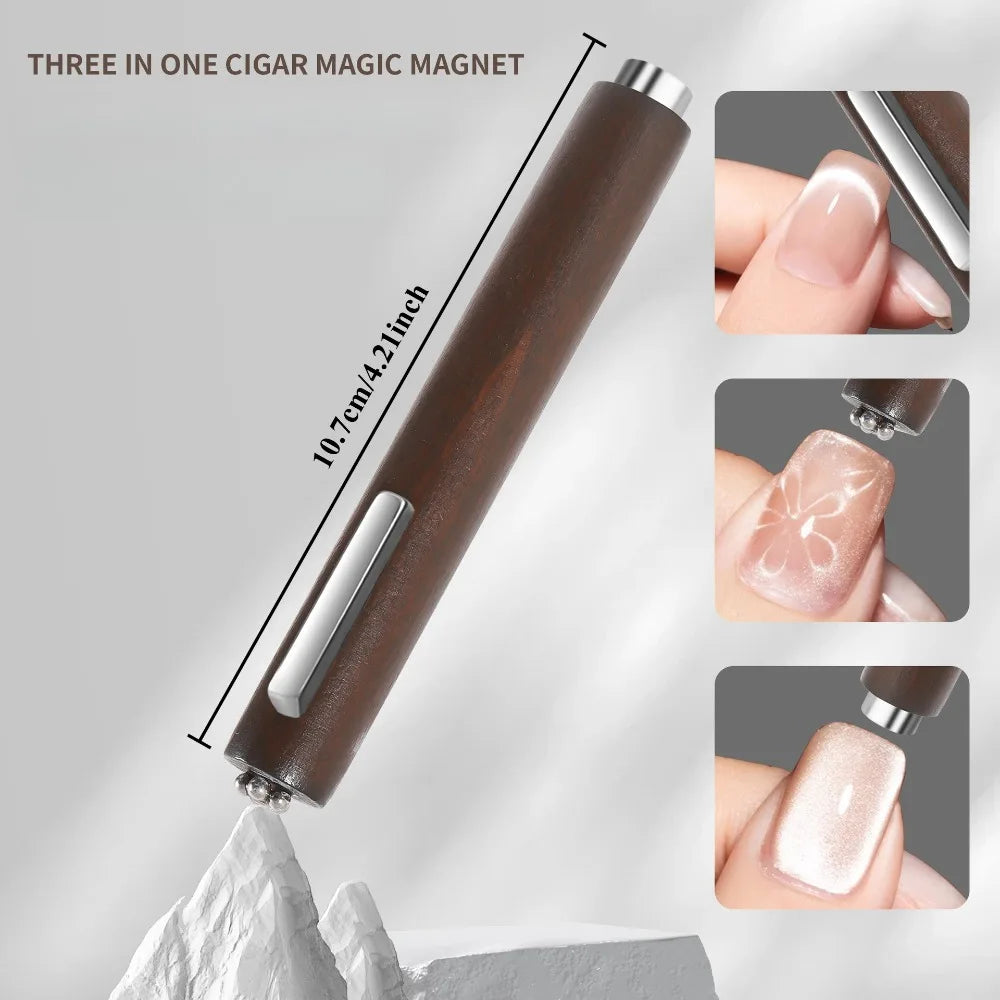 3D Double-Headed Cat Eye Nail Art Set – Magnetic Gel Polish Tools