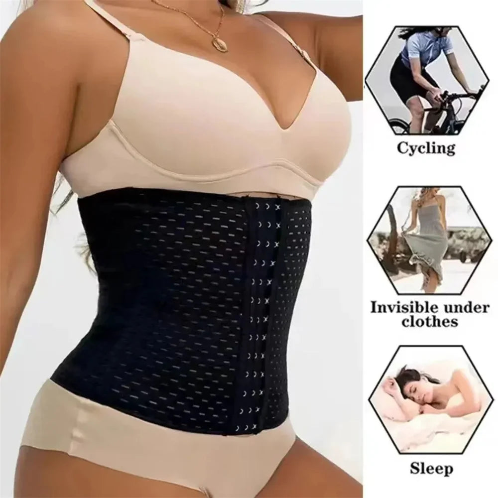 Women’s Tummy Slimming Shapewear – Black Postpartum Belly Band Corset