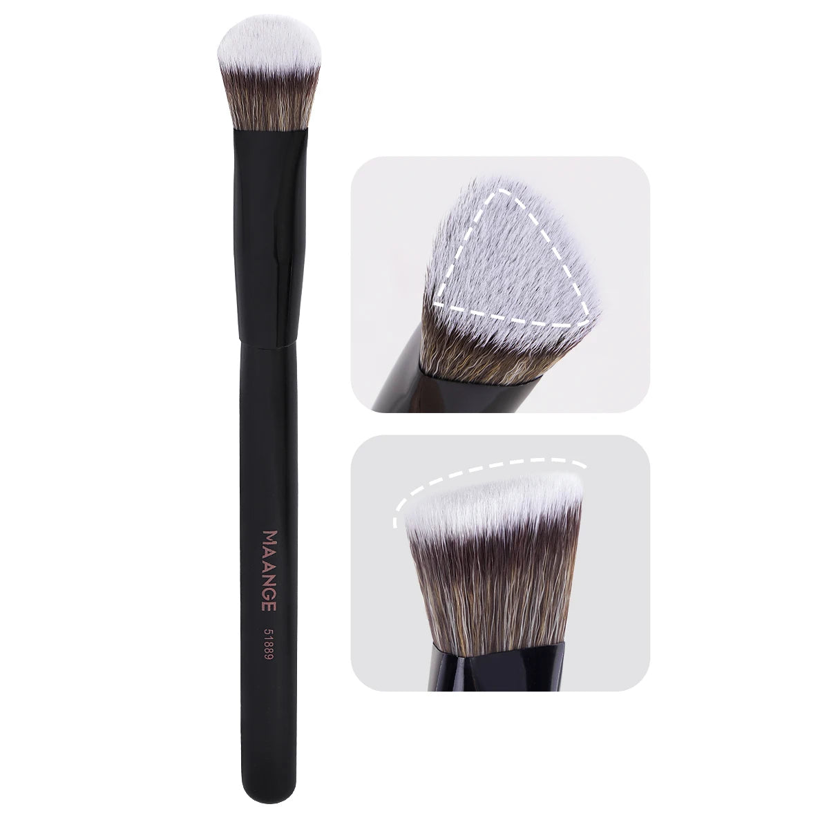 MAANGE Triangle Concealer & Foundation Brush – Liquid & Cream Blending