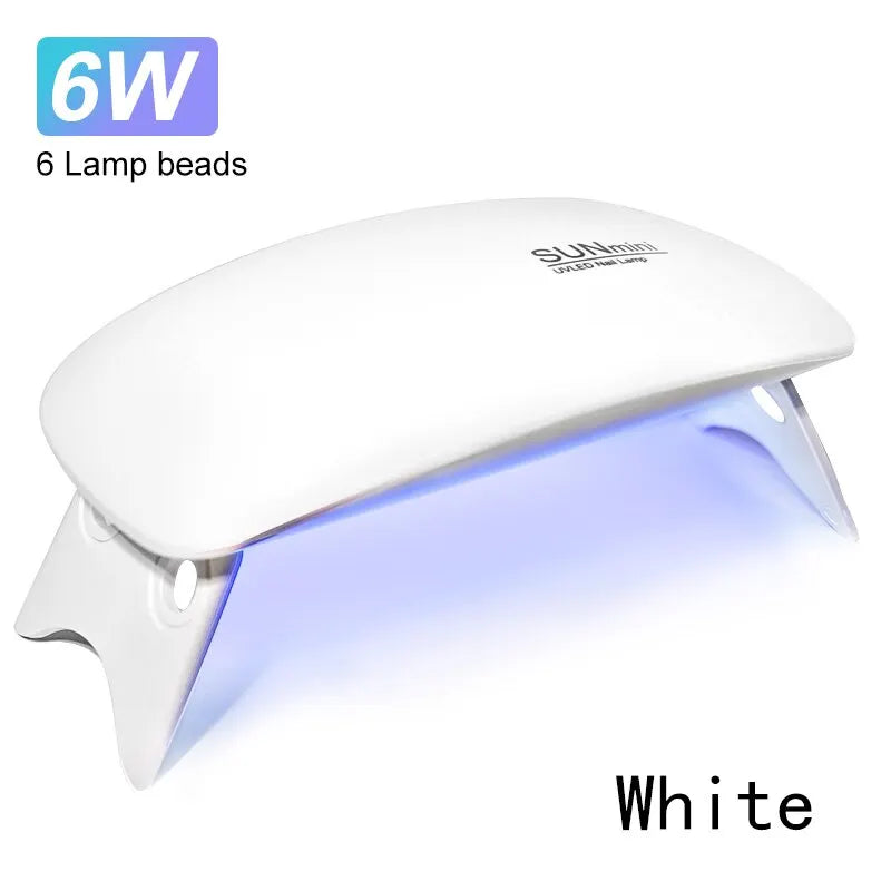 6W Mini LED UV Nail Dryer – Portable Home Manicure Lamp