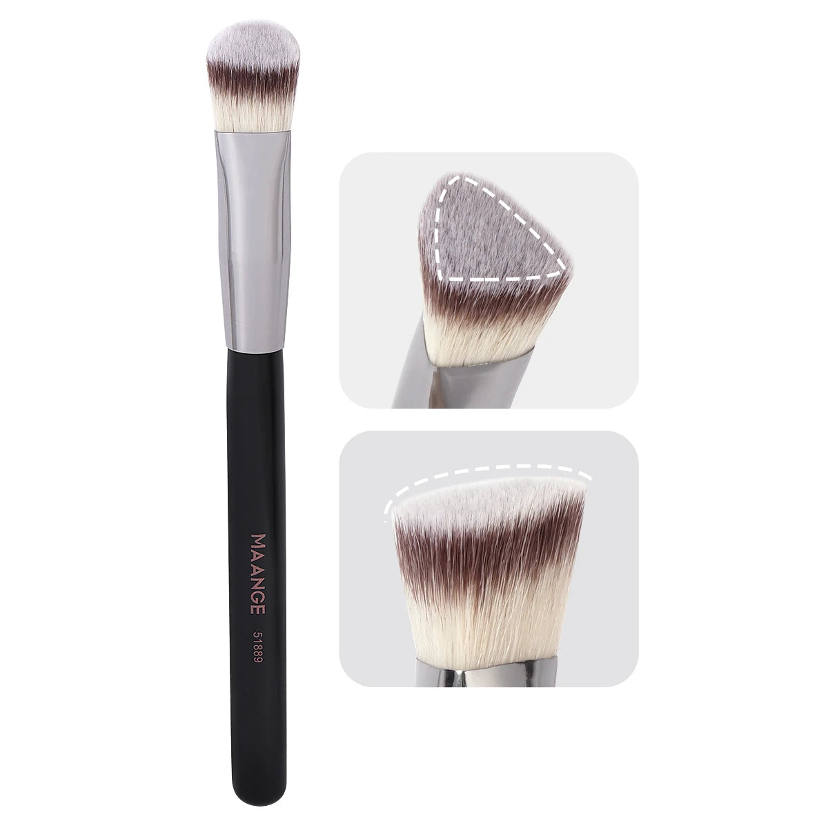 MAANGE Triangle Concealer & Foundation Brush – Liquid & Cream Blending