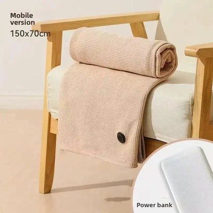 USB Heated Shawl Wrap – Soft Warm Scarf with 3 Heat Levels