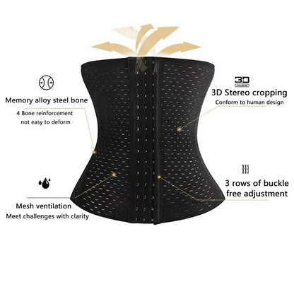 Women’s Tummy Slimming Shapewear – Black Postpartum Belly Band Corset