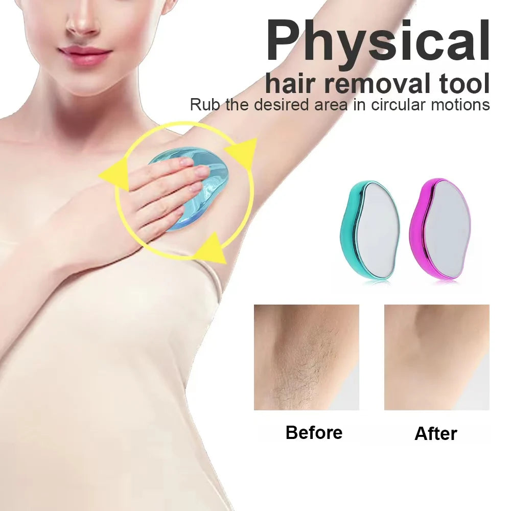 Crystal Hair Eraser – Safe & Reusable Body Hair Removal Tool