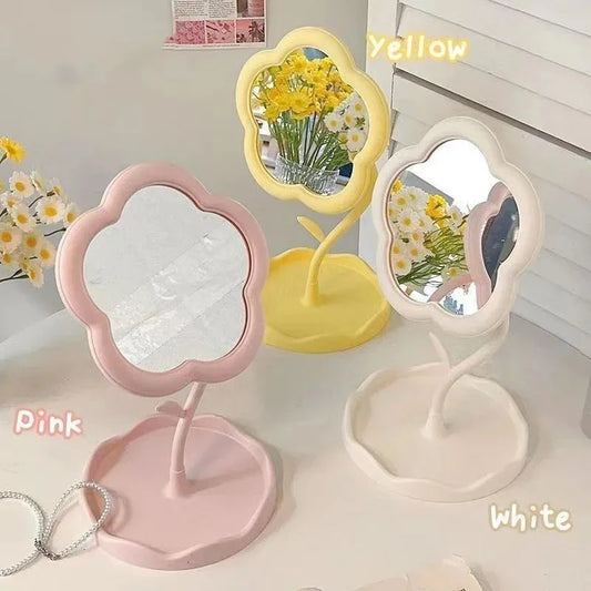 Flower Desktop Mirror – Creative Home & Bedroom Vanity Mirror