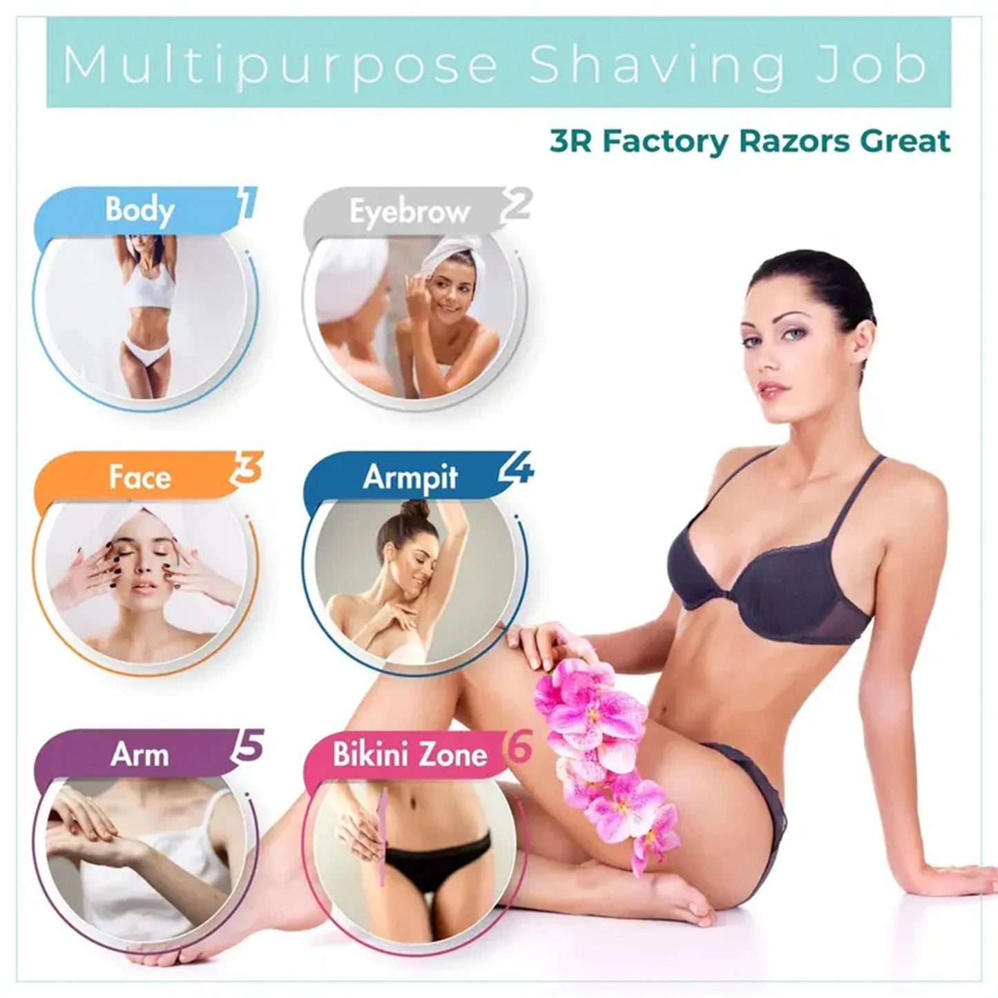 Eyebrow & Face Razor – Safe Hair Trimmer for Women & Men (5/10/30/40pcs)