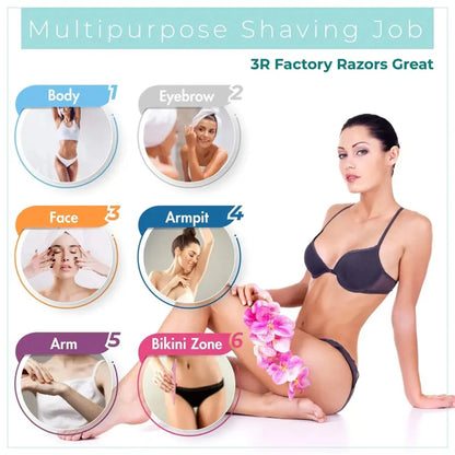 Eyebrow & Face Razor – Safe Hair Trimmer for Women & Men (5/10/30/40pcs)