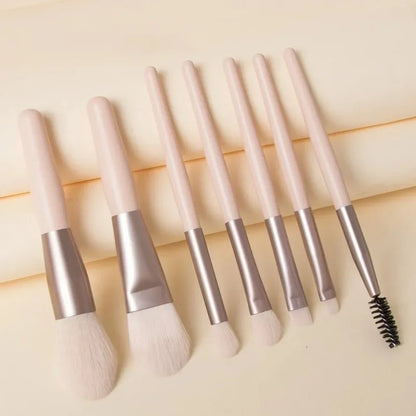 8-Piece Professional Makeup Brush Set – Face & Eye Tools