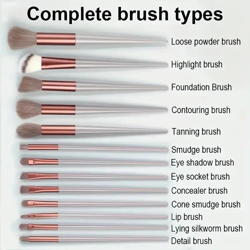 Professional Makeup Brush Set – Soft Fluffy Face & Eye Tools