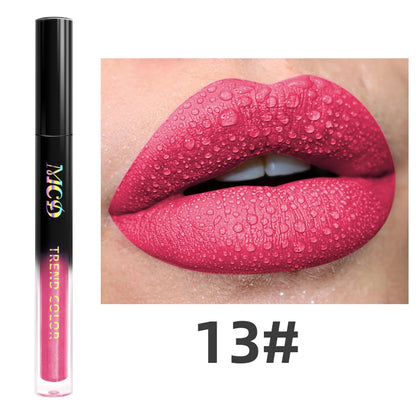 19-Color Matte Velvet Liquid Lipstick – Waterproof Nude to Red Lip Tint