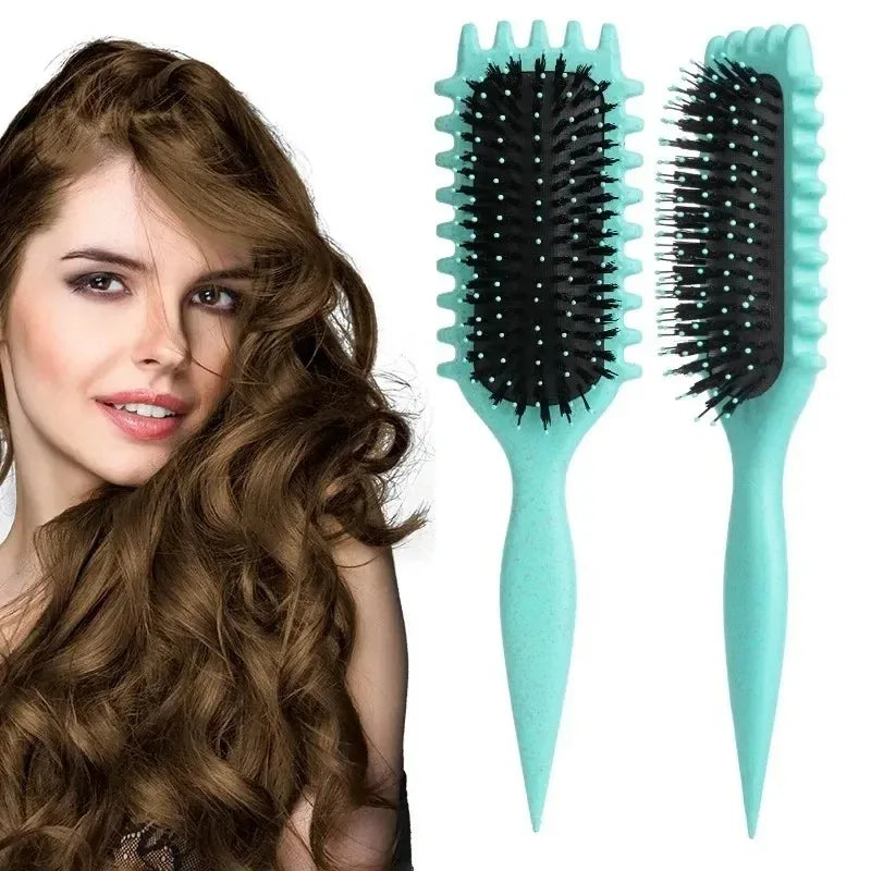 Curly Hair Styling Brush – Salon Curl Defining & Detangling Tool