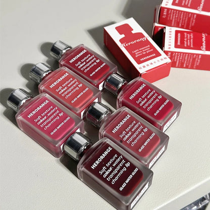 HERORANGE Glass-Like Lip Lacquer – Long-Lasting Mirror Shine