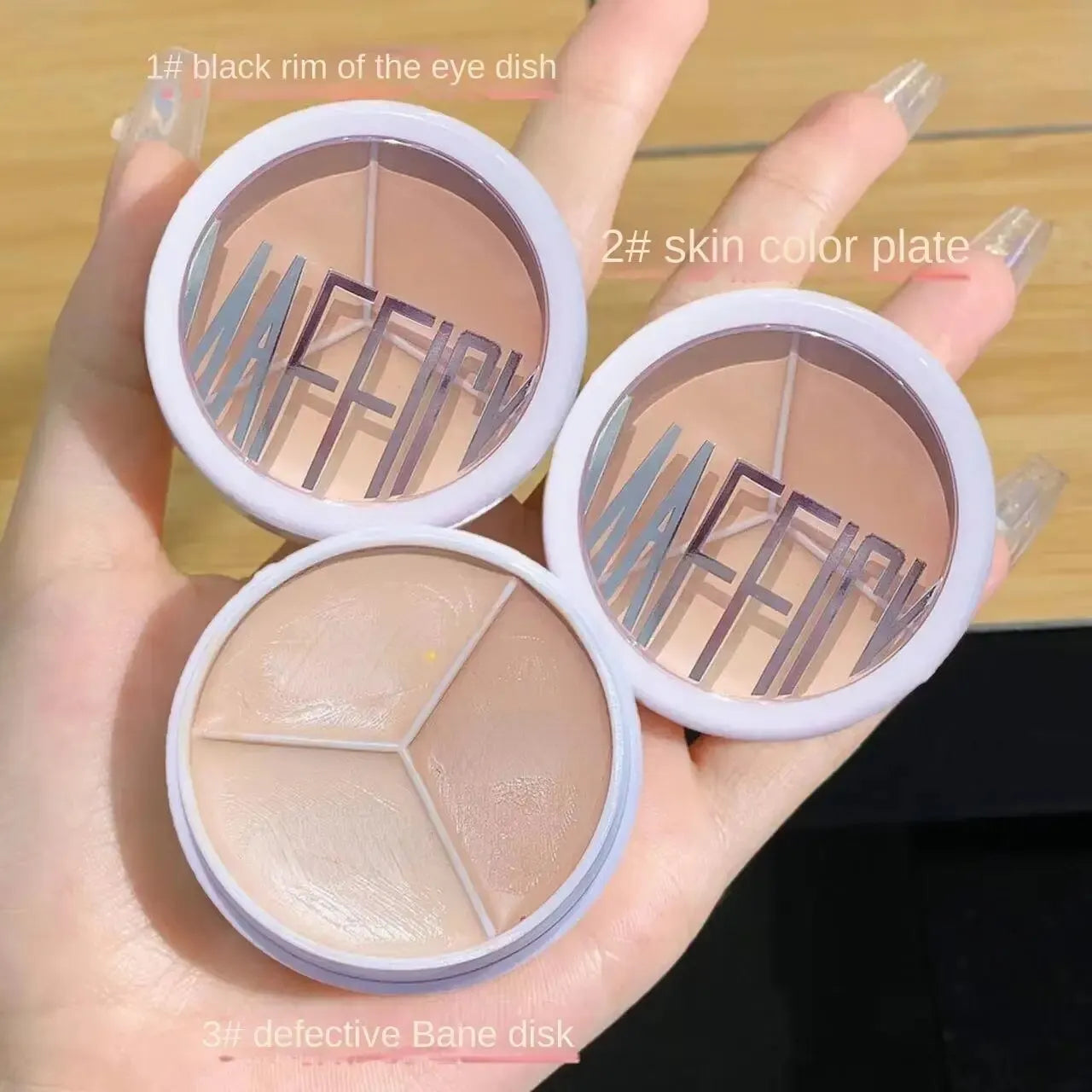 3-Color Concealer Palette – Dark Circle & Face Coverage