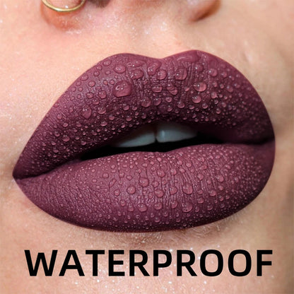 19-Color Matte Velvet Liquid Lipstick – Waterproof Nude to Red Lip Tint