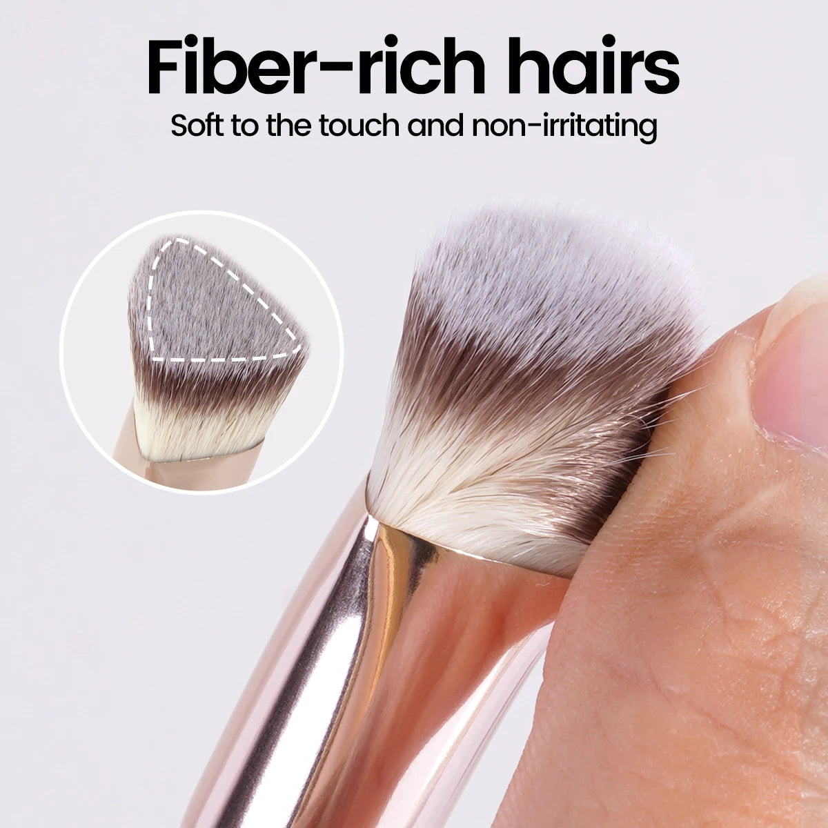 MAANGE Triangle Concealer & Foundation Brush – Liquid & Cream Blending