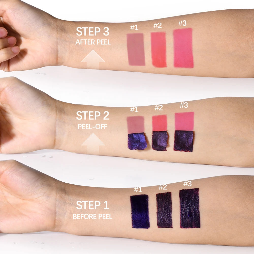 Korean Matte Peel-Off Lip Tint – Long-Lasting Waterproof Liquid Lipstick