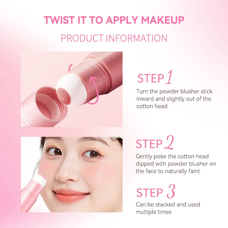 Life Girls Pink Cheek Ball Makeup Sponge – Non-Slip Korean Face Blender
