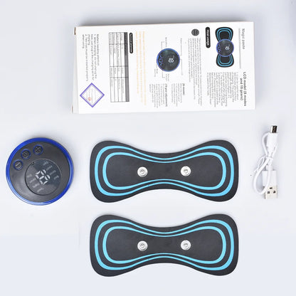 Mini Electric Neck Massager – 8 Modes EMS Muscle Relaxation